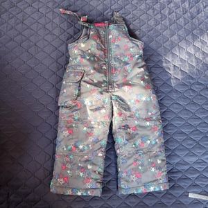 LONDON FOG Baby girls Snow Bib - size 2t